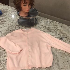 Joan vass light pink cardigan